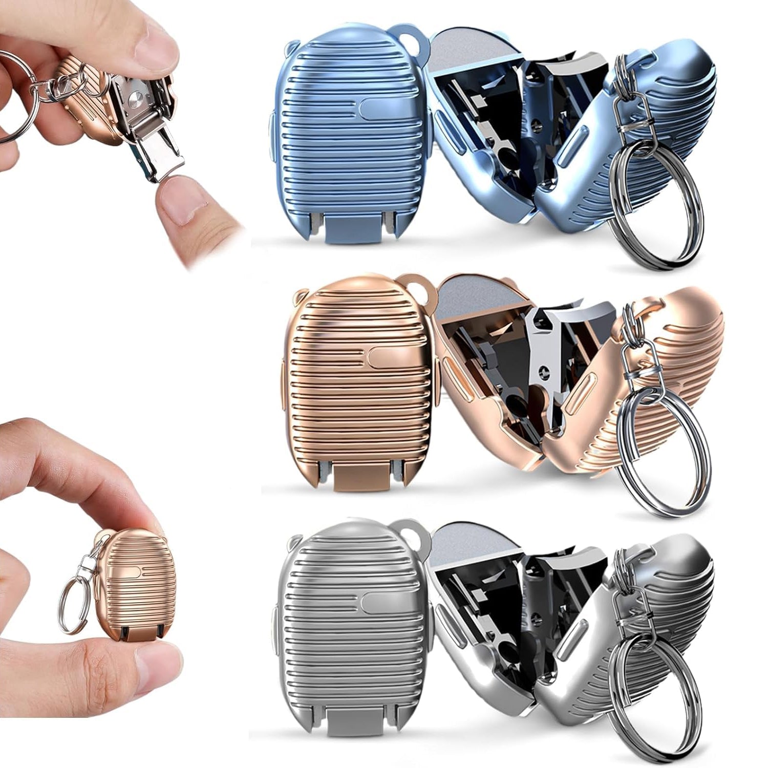 Keychain Nail Clipper  Small Nail Clippers Multicolor (1 Pc) Keychain Nail Clipper  Small Nail Clippers Multicolor (1 Pc)